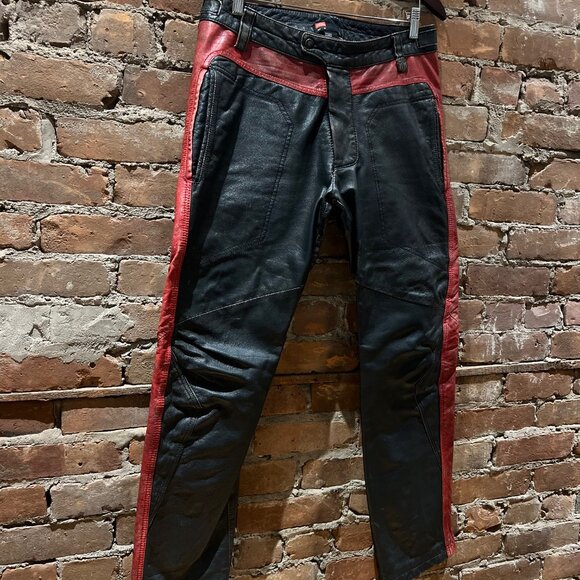 Diesel “Industry Division” Two-Tone Leather Pants - Picture 2 of 12